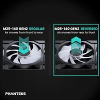 Phanteks PH-F140M25R_G2_DWT01 PC-ventilator Zwart - thumbnail