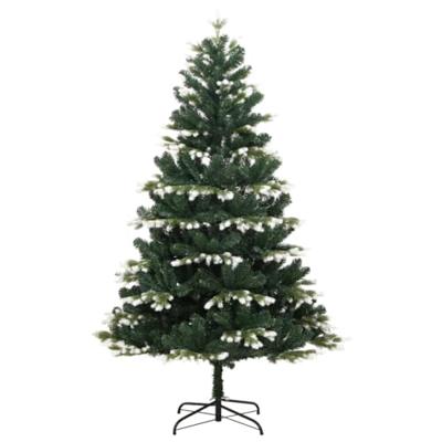 VidaXL Kunstkerstboom met scharnieren en sneeuw 210 cm VidaXL Kunstkerstboom met scharnieren en sneeuw 210 cm