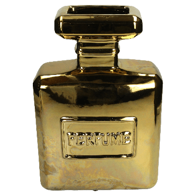 Kersten vaas aardewerk parfumfles 19.5x8.5x29.5cm goud