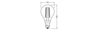 OSRAM HOMELIGHTING 4099854444814 LED-lamp Energielabel D (A - G) E14 3.4 W Warmwit (Ø x h) 45.00 mm x 45.00 mm 1 stuk(s)