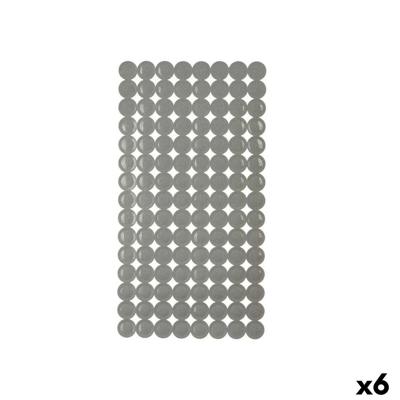 Antislipmat voor in de douche Berilo Grijs PVC 6 x 38 x 6 cm 6 x 36 x 6 cm 68 x 36 x 1 cm (6 Stuks)