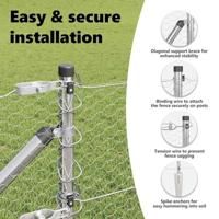 VidaXL Afrasteringspaal zilver 25 x 0,6 m (25 mm gaas) staal - thumbnail