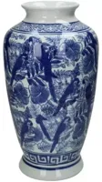 Kersten vaas porselein delfts blauw 16x31cm blauw, wit - thumbnail