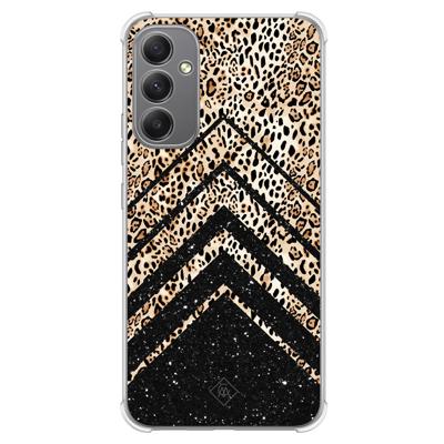Samsung Galaxy A34 shockproof hoesje - Chevron luipaard