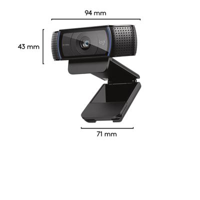 Webcam Logitech C920 HD Pro Zwart 30 fps - thumbnail