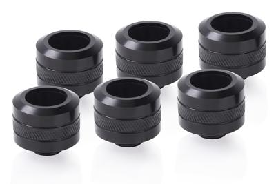 Alphacool Eiszapfen PRO 16 mm HardTube Fitting G1/4 - Deep Black verbinding