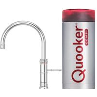 Quooker Classic Fusion Round met COMBI+ boiler 3-in-1 kokend water kraan chroom - thumbnail