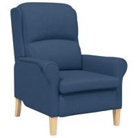 Fauteuil Blauw 76 x 94 x 102 cm Stof - thumbnail
