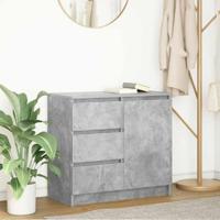 Dressoir met lade 71x35x65 cm spaanplaat betongrijs - thumbnail