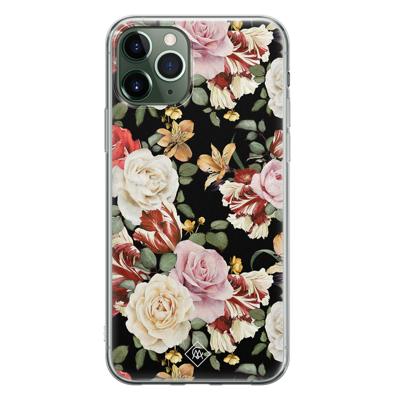iPhone 11 Pro Max siliconen hoesje - Flowerpower