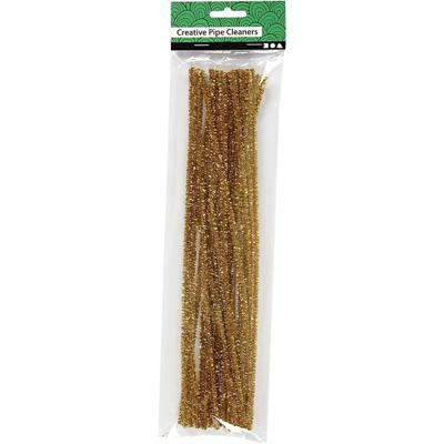 Creativ Company Chenille goud 30cm, 24st. Creativ Company Chenille goud 30cm, 24st.