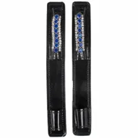 QHP Bernice sporenbeschermers zwart/blauw - thumbnail