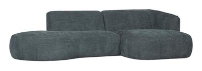 WOOOD Loungebank 'Polly' Rechts, Woven, kleur Blauw/Groen