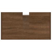 Badkamerkast 60x33x60 cm bewerkt hout bruineikenkleurig - thumbnail