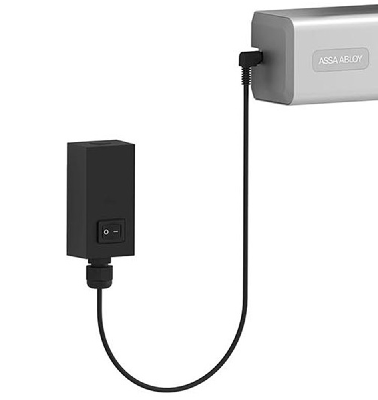 ASSA ABLOY DCA189 Aansluitbox met kabel voor deurbladmontage van DC700FM | kleur zwart - A000127627
