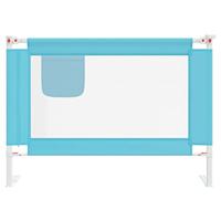 VidaXL Bedhekje peuter 90x25 cm stof blauw - thumbnail