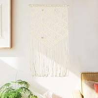 VidaXL Wandhanger macramé 40x80 cm katoen - thumbnail
