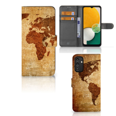 Samsung Galaxy A14 5G | Flip Cover | Wereldkaart