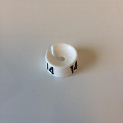MB wit/zwart 14 voor op kledinghanger