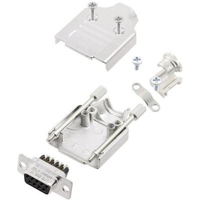 Amphenol L17MHDM09+L77DE09SST D-sub female connectorset 180 ° Aantal polen: 9 Schroeven 1 stuk(s)
