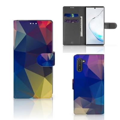 Samsung Galaxy Note 10 | Book Case | Polygon Dark