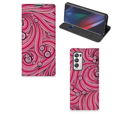 OPPO Find X3 Neo | Bookcase | Swirl Pink OPPO Find X3 Neo | Bookcase | Swirl Pink