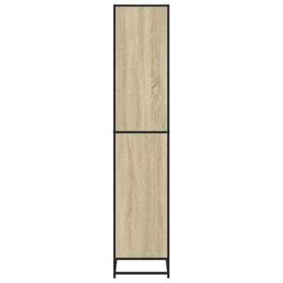 Boekenkast 80,5x35x170,5 cm bewerkt hout sonoma eikenkleurig