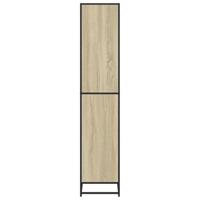 Boekenkast 80,5x35x170,5 cm bewerkt hout sonoma eikenkleurig - thumbnail