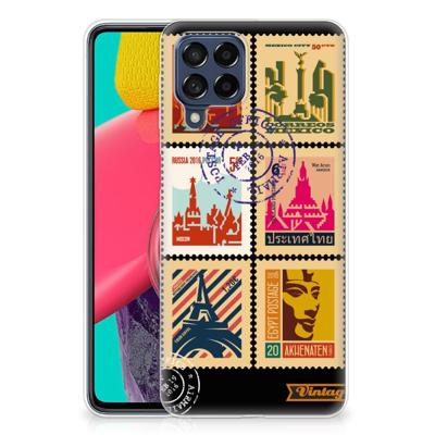 Samsung Galaxy M53 | Silliconen Back Cover | Postzegels