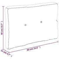 VidaXL Palletkussenset 60x40x12 cm stof marineblauw - thumbnail