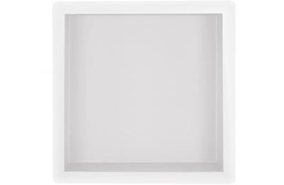 Saqu Shine inbouwnis 30x30x7 cm Mat wit
