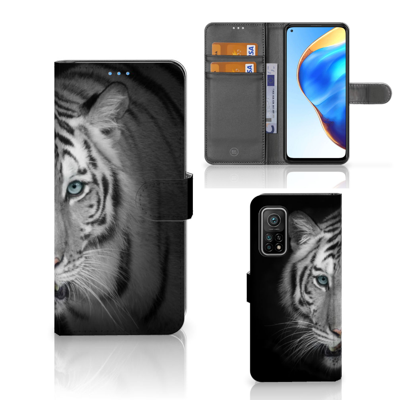 Xiaomi Mi 10T Pro | Mi 10T | Telefoonhoesje | Met pasjeshouder | Tijger