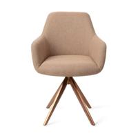 Jesper Home Eetkamerstoel 'Hiroo' Draaibaar, Turn Rose, kleur Whisper Wheat - thumbnail