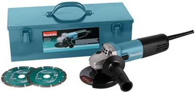 Makita 9558HNRGK3 Haakse slijper 125mm 230V in stalen koffer Makita 9558HNRGK3 Haakse slijper 125mm 230V in stalen koffer