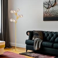 Kare Design Atomic Balls Vloerlamp 174cm goud - thumbnail