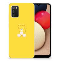 Samsung Galaxy A02s Telefoonhoesje met Naam Baby Leopard - thumbnail