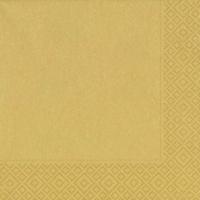 Duni servetten 33x33cm goud - thumbnail