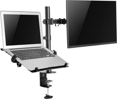 SpeaKa Professional SP-MM-302 Monitorbeugel Aantal monteerbare displays: 2 Display(s) 33,0 cm (13) - 81,3 cm (32) Zwart Draaibaar, In hoogte verstelbaar,