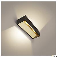 SLV Led wandspotLogs In L 19w - 2000-3000K - 30cm zwart met goud - 1002928 - thumbnail