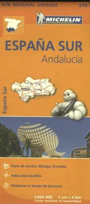 Michelin Wegenkaart 578 Spanje Zuid - Andalucía (Paperback) Michelin Wegenkaart 578 Spanje Zuid - Andalucía (Paperback)