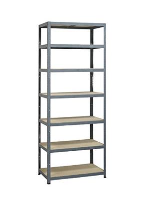 Avasco rek Strong Tower L, ft 222 x 90 x 45, 7 legborden, grijs Avasco rek Strong Tower L, ft 222 x 90 x 45, 7 legborden, grijs