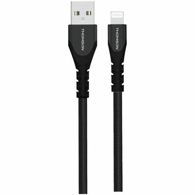 Kabel - THOMSON - Opladen & Data - USB-A naar Lightning - MFI-gecertificeerd - 3A - 1,5 m