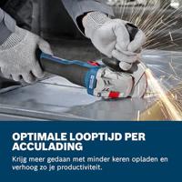 Bosch Blauw GWS 18V-8 Accu Haakse Slijper | Inclusief 2x GBA 18V 4,0 Ah & GAL 18V-40 Lader - 06019N9002 - thumbnail