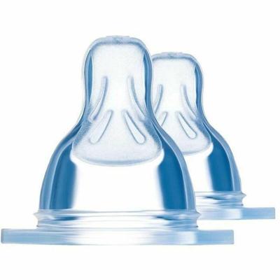 MAM Anatomic Speen - Flow 3 Fast - Silicone - Verpakking met 2 - Transparant