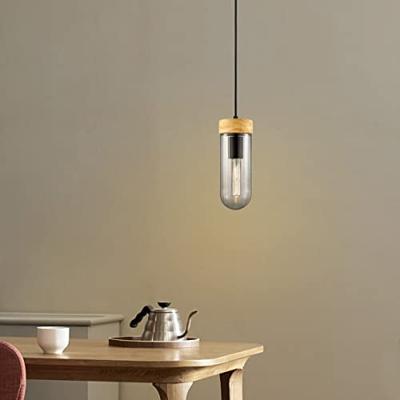 Light depot - hanglamp Capri klein - hout/glas - Outlet
