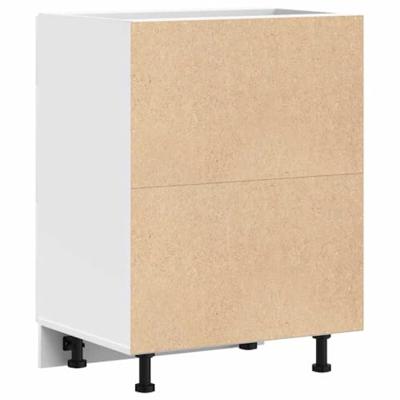 Keuken onderkast Lyon bewerkt hout wit Keuken onderkast Lyon bewerkt hout wit