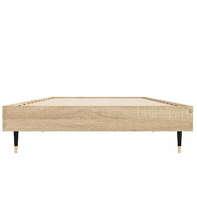 Bedframe zonder matras hout sonoma eikenkleurig 75x190 cm