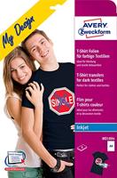 Avery-Zweckform My Design T-Shirt MD1004 Inkjet-textielfolie DIN A4 Voor gekleurd textiel, Geoptimaliseerd voor inkjet 8 vellen - thumbnail