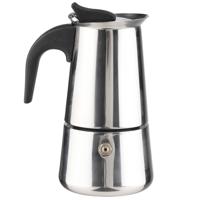 RVS moka/espresso percolator - koffiemaker voor 2 kopjes - thumbnail