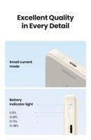 UGREEN 25208 Oplaadbare batterij (USB-C) 10000 mAh Li-ion USB-C Beige - thumbnail